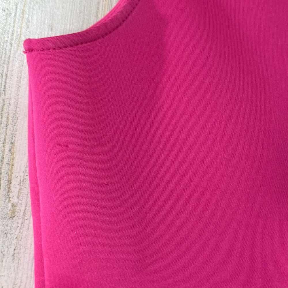 Monteau Hot Pink Peplum Sleeveless Top - Picture 13 of 13